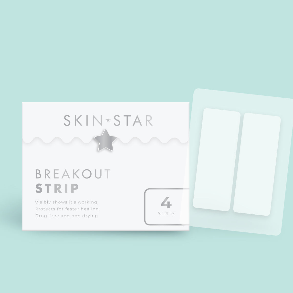 BreakoutStrip - 4 Large Clear Pimple Strips