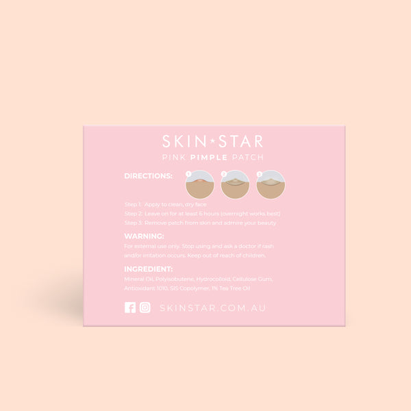 StarPatch - 36 Pink Pimple Patches